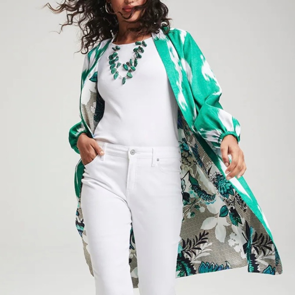 Reversible Ikat Duster